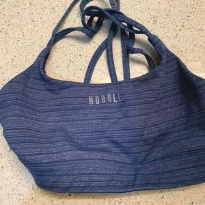 Nobull Heather Stripe sports bra size S